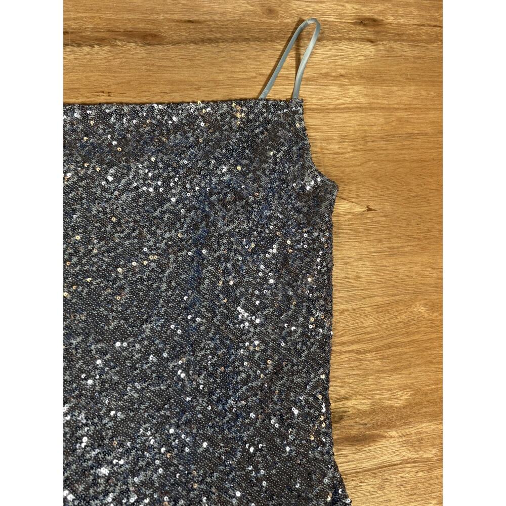 Generation‎ Love New York Sequin Camisole Top Blue Silver Sparkle Small - Picture 3 of 9